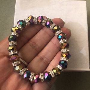 Rainbow crystals bracelet